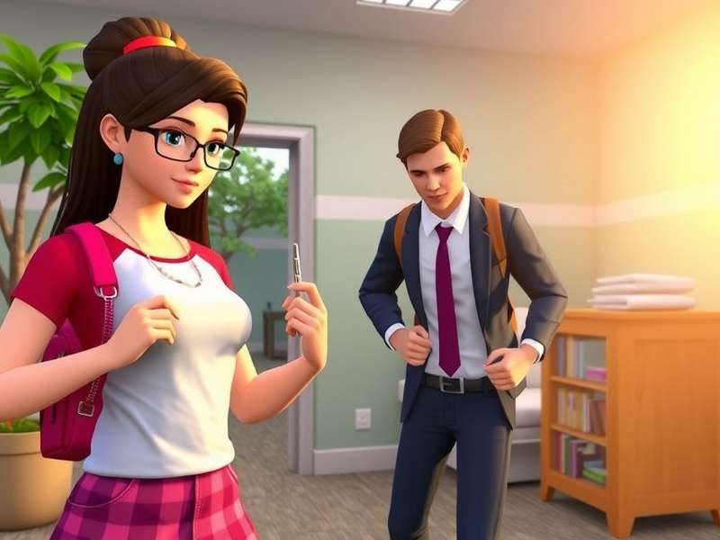 Customizing your avatar in Avakin High School Life Avakin High School Life gameplay screenshot